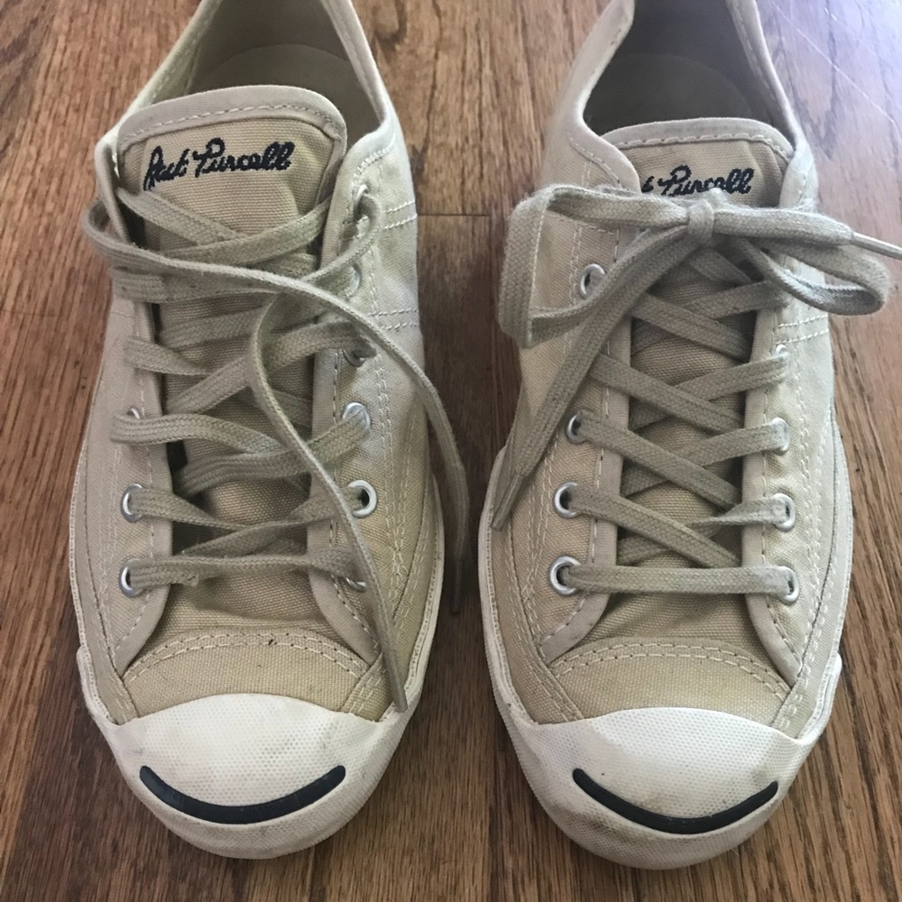 Converse Jack Purcell sneakers. Tan. Size 7 1/2